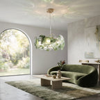 Round Glass Disc Chandelier