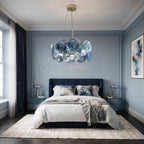 Round Glass Disc Chandelier