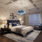 Round Glass Disc Chandelier