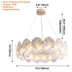 Round Glass Disc Chandelier