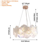 Round Glass Disc Chandelier