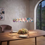 Glass Linear Chandelier