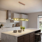 Glass Linear Chandelier