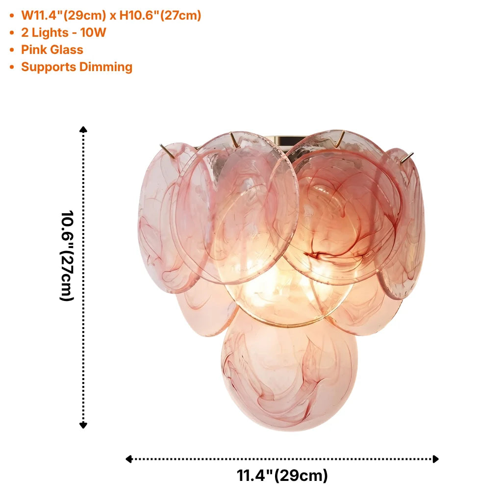 Glass Disc Wall Sconce