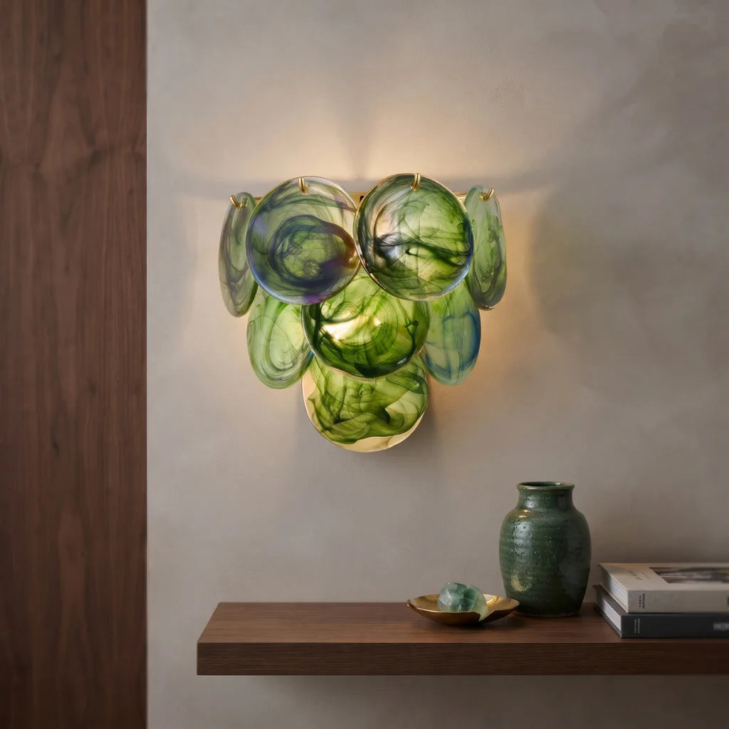 Glass Disc Wall Sconce