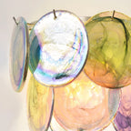 Glass Disc Wall Sconce