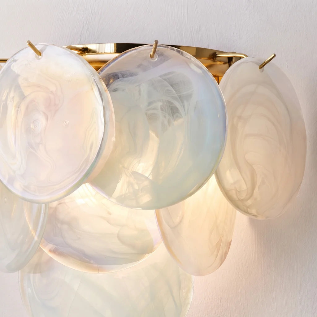 Glass Disc Wall Sconce