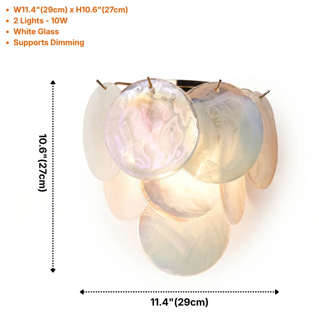 Glass Disc Wall Sconce