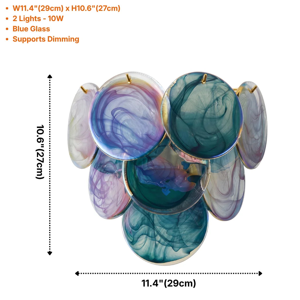 Glass Disc Wall Sconce