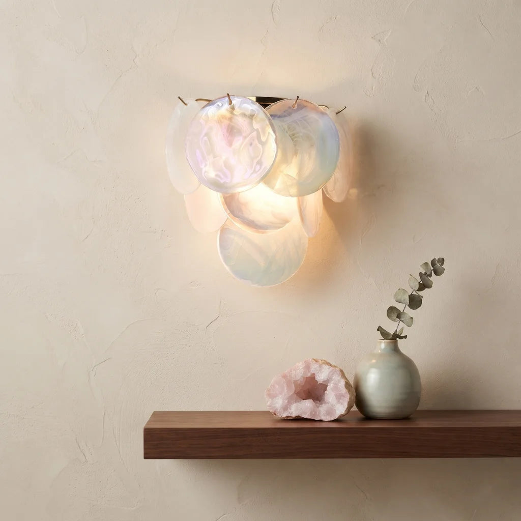Glass Disc Wall Sconce