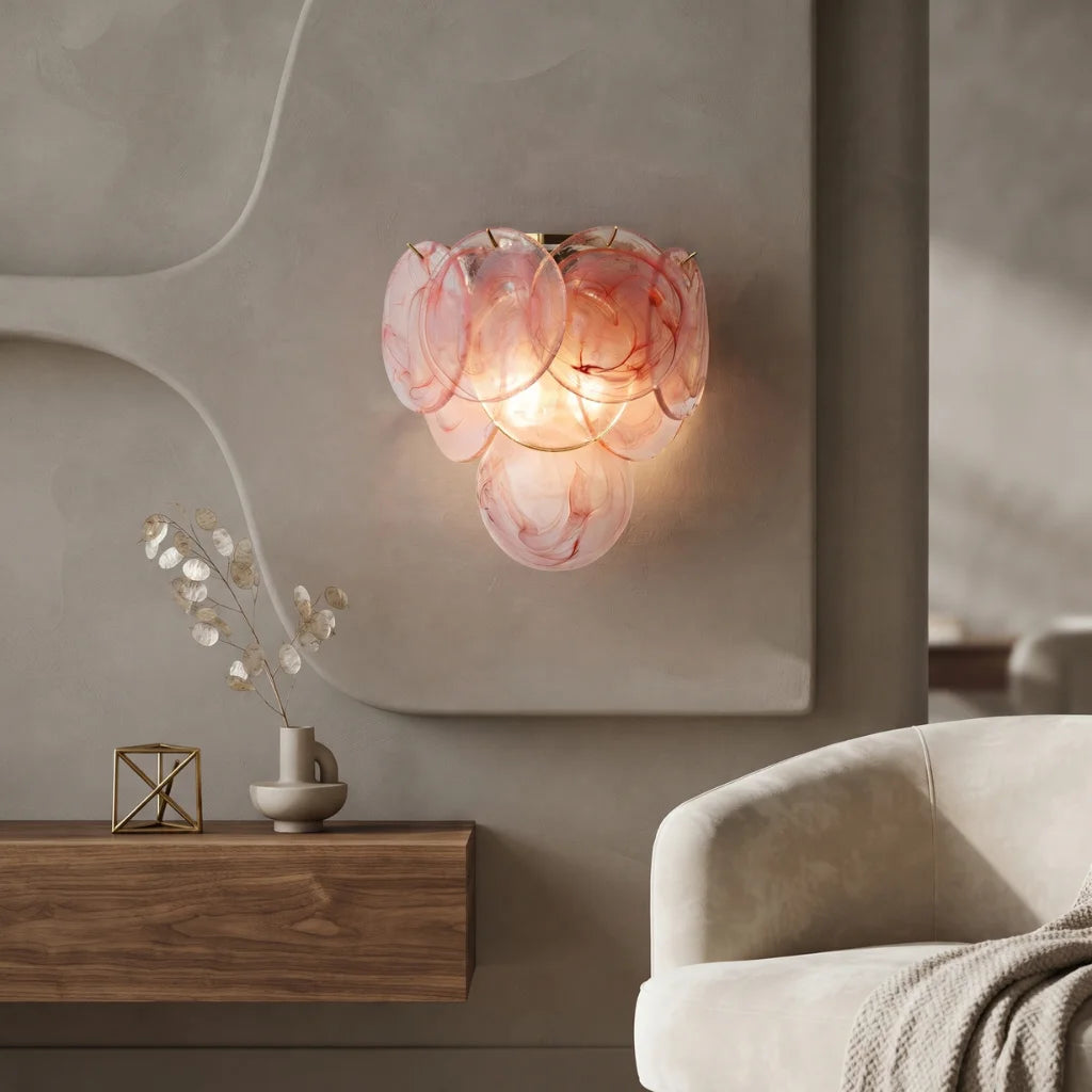 Glass Disc Wall Sconce