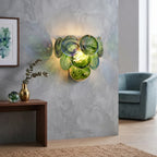 Glass Disc Wall Sconce