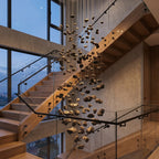 YOOGEE statement chandelier for dining room and foyer lighting