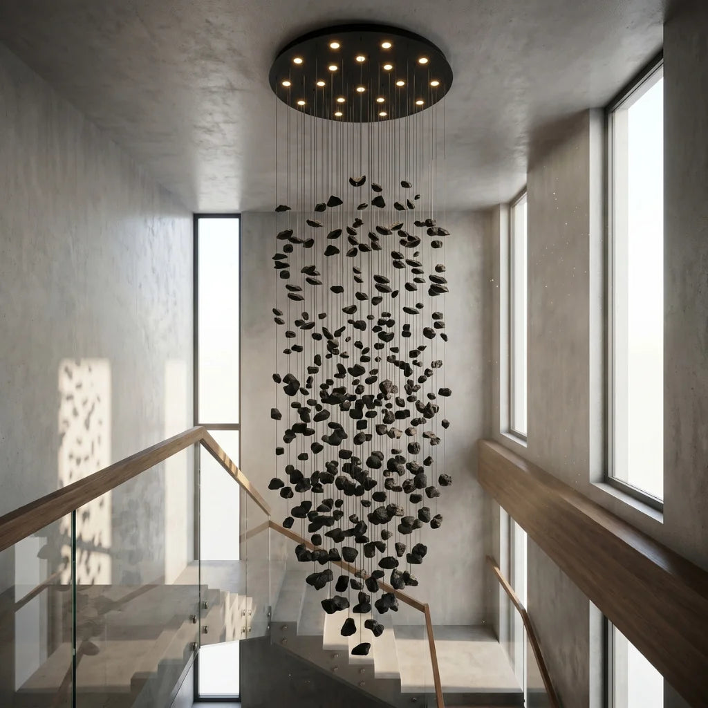 Luxury ceiling chandelier for upscale American home interiors