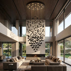 YOOGEE statement chandelier for dining room and foyer lighting