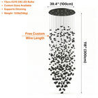 YOOGEE statement chandelier for dining room and foyer lighting