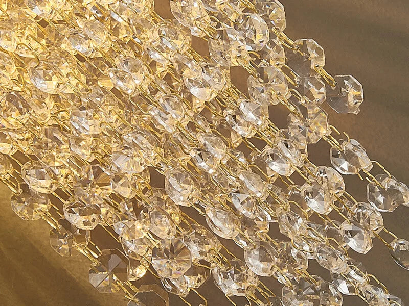 modern gold crystal sconce