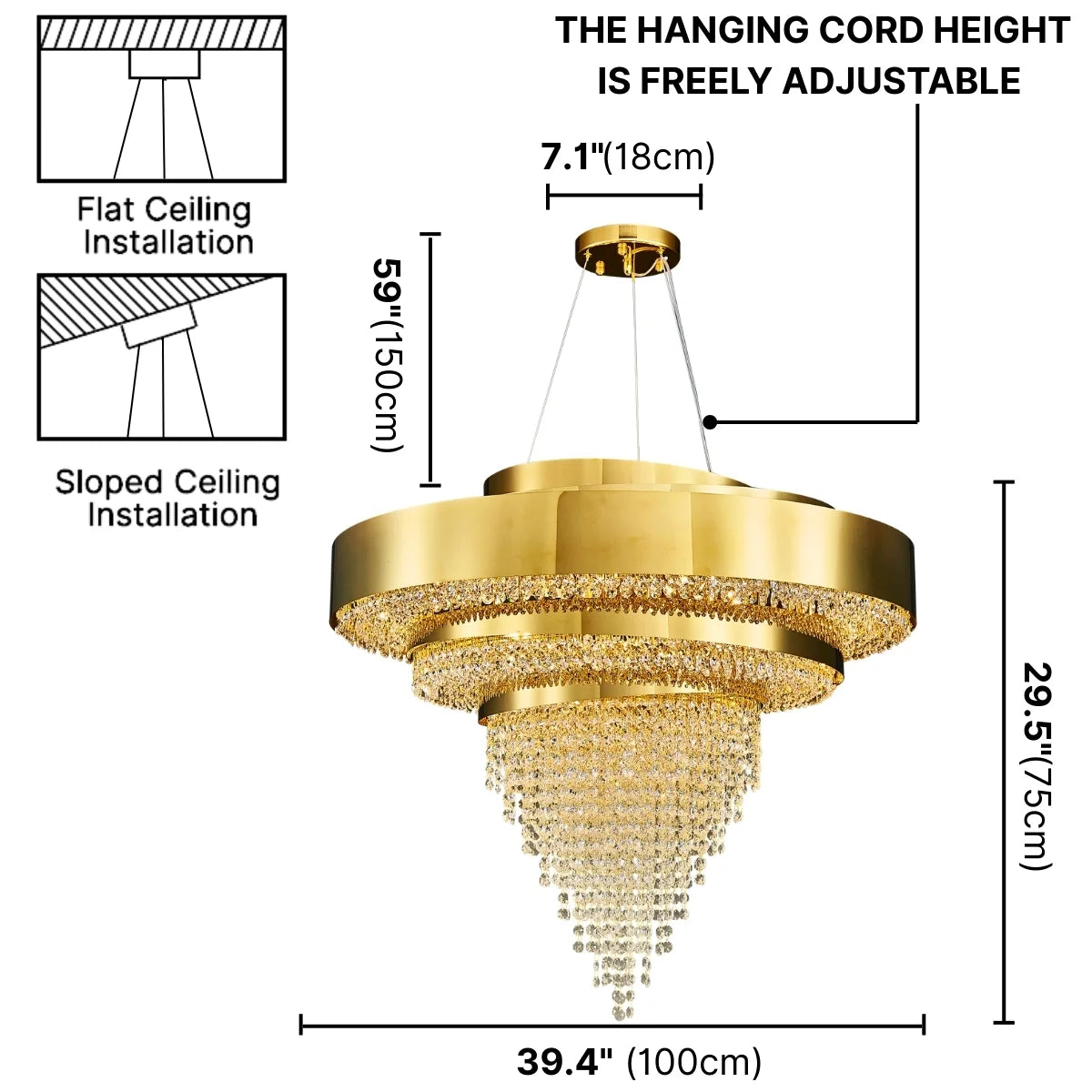 living room gold crystal chandelier