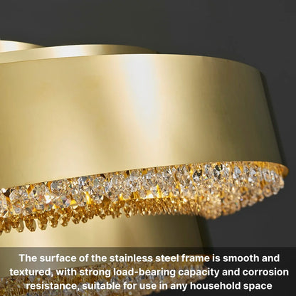 dining room gold crystal chandelier