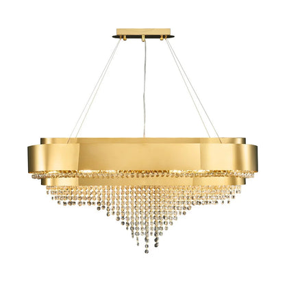 dining room gold crystal chandelier