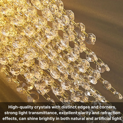 modern gold crystal sconce