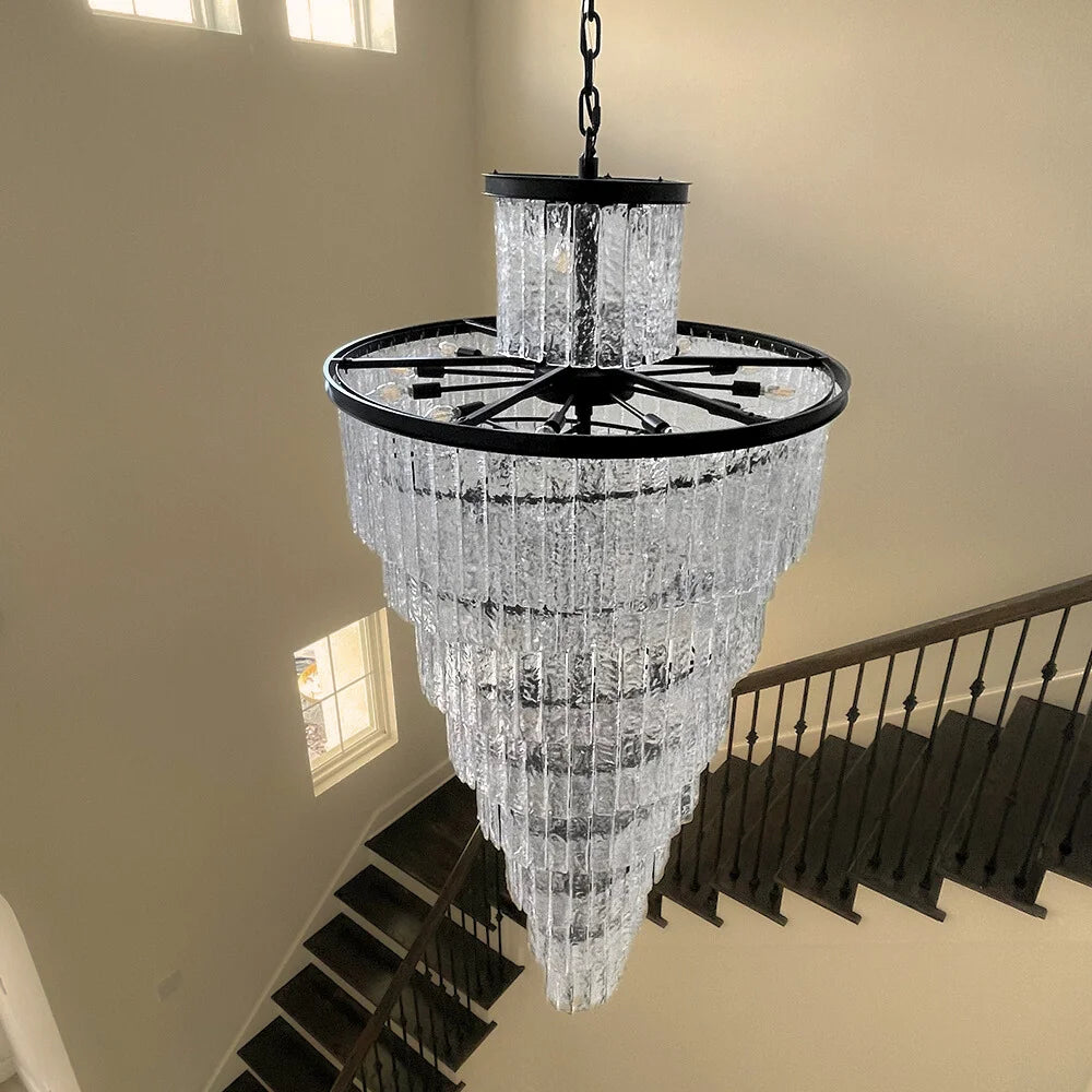 Large Black Chandelier