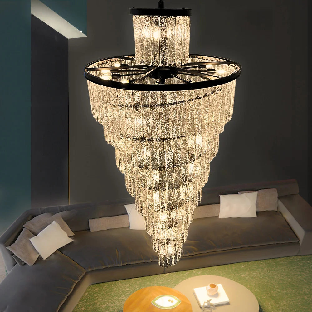 Large Black Chandelier