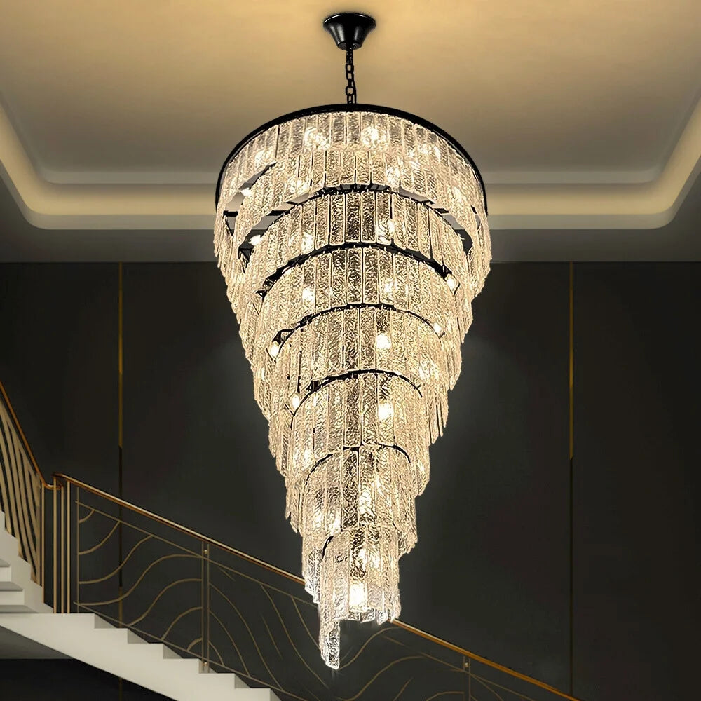 Black Glass Pendant Light