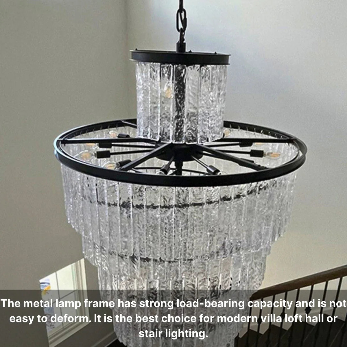 Black Glass Pendant Light