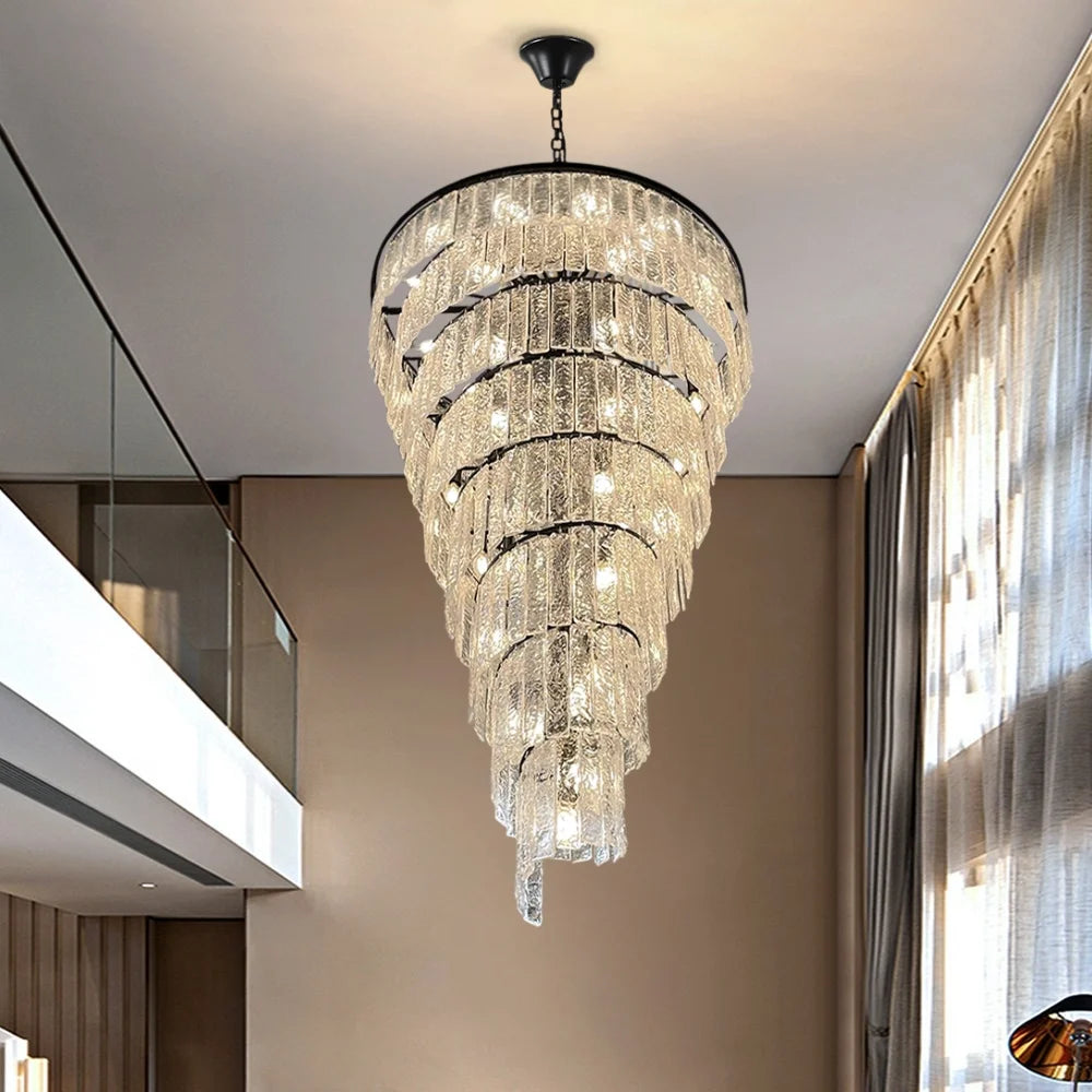 Black Glass Pendant Light