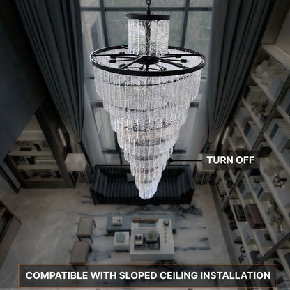 Black Glass Pendant Light