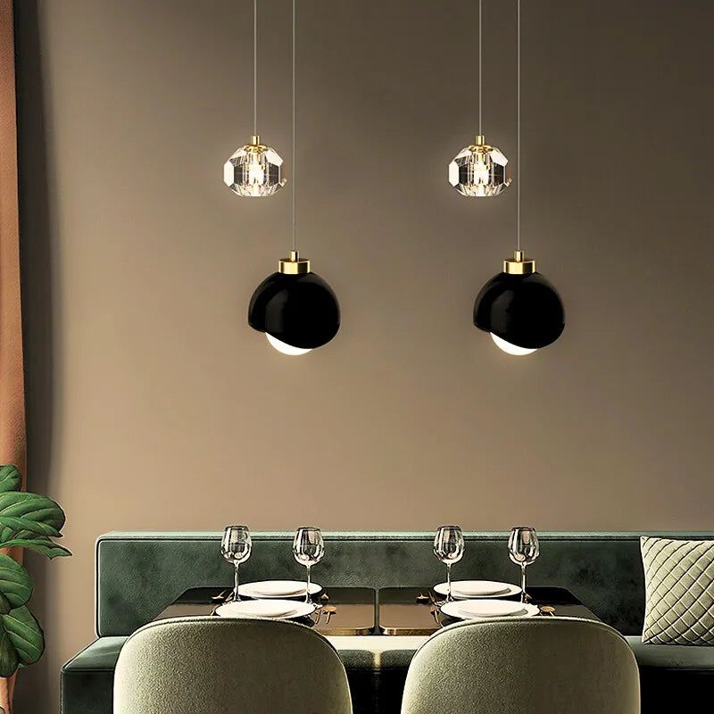 Arvo Pendant Light-Modern Crystal Mini Hanging Lights For Home Decor