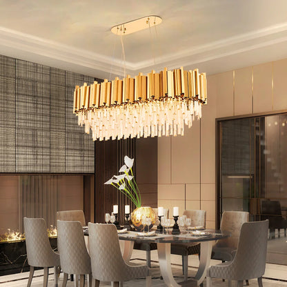 gold dining room chandelier