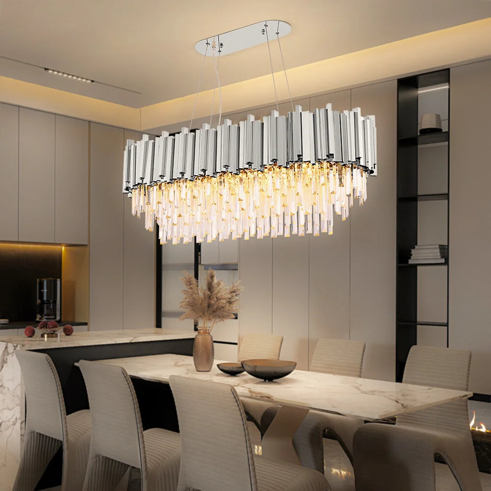 gold dining room chandelier