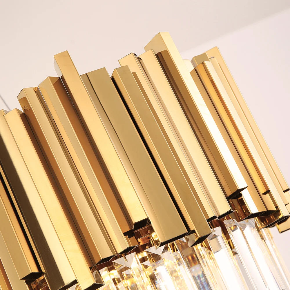 gold dining room chandelier