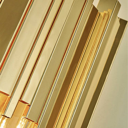 Astra Sconce-Modern Shiny Gold Crystal Wall Light-Stainless Steel Detai