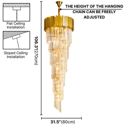 Astra Staircase Chandelier