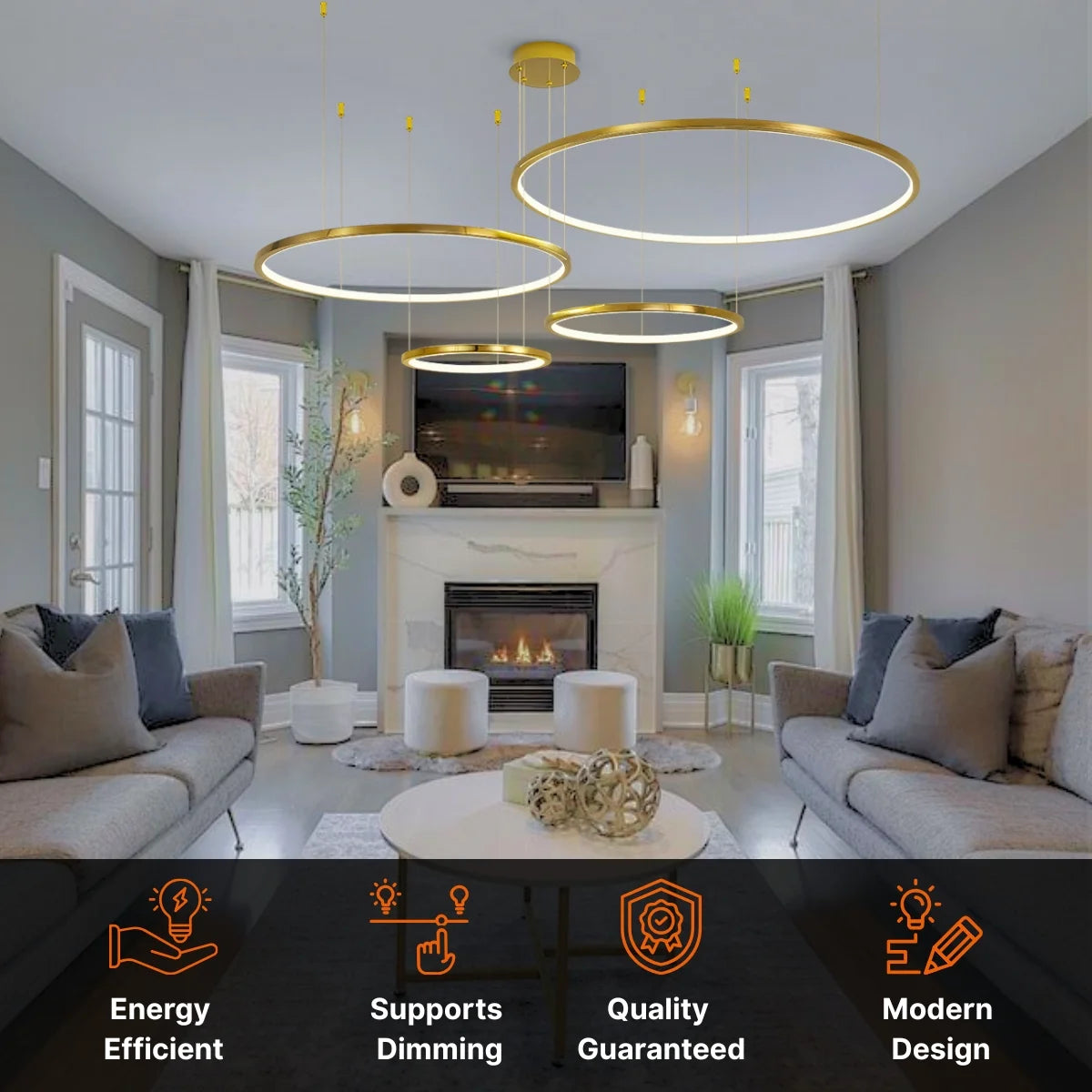 golden chandelier​
