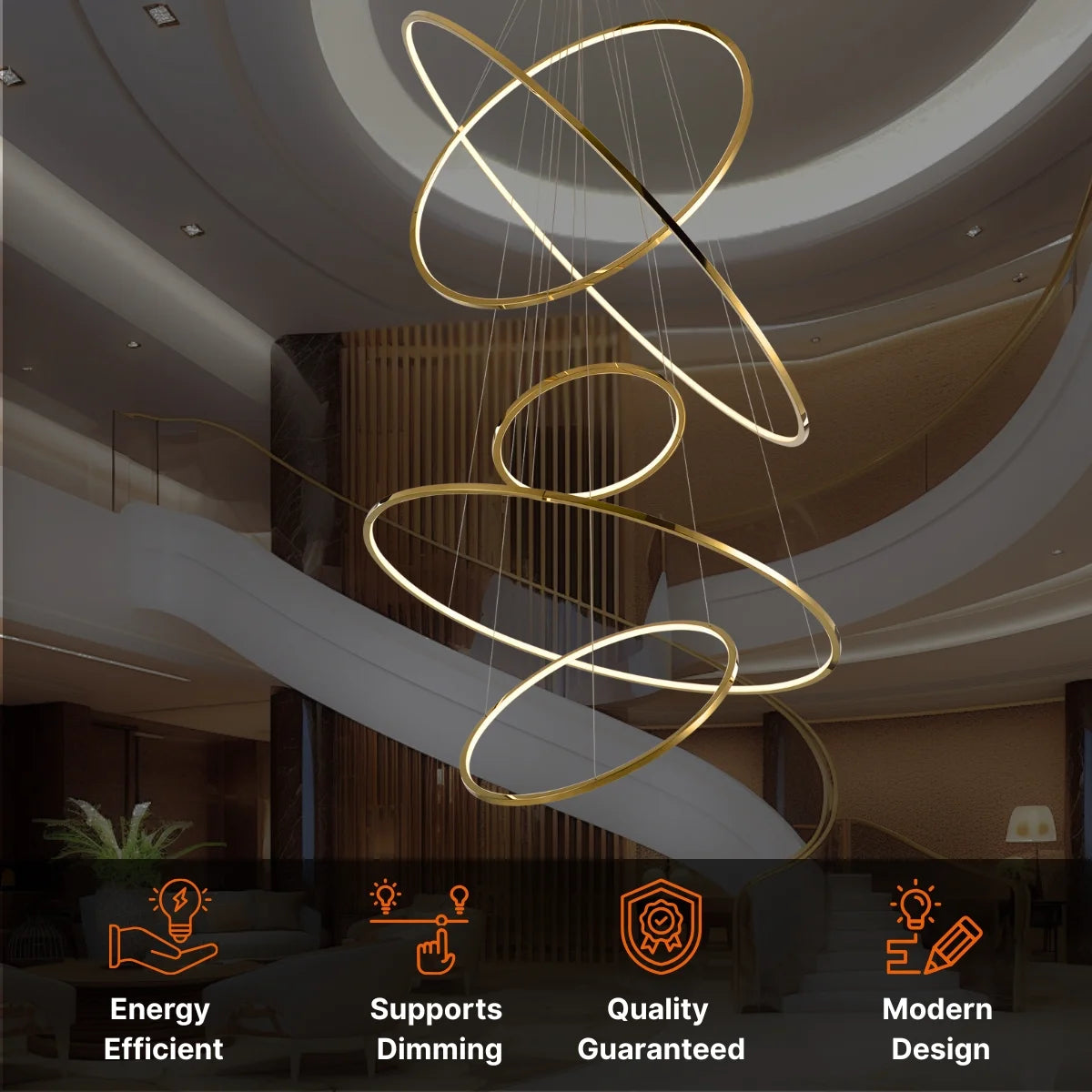 Aura Staircase Chandelier