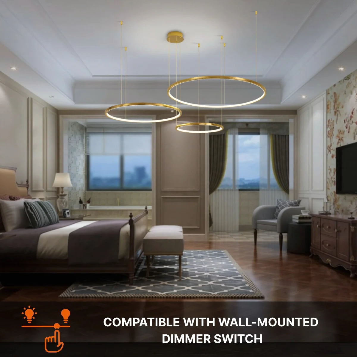 golden chandelier​