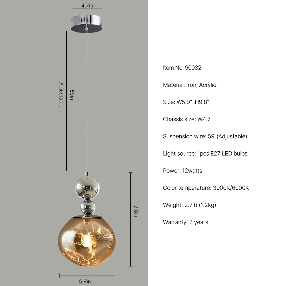 globe pendant light