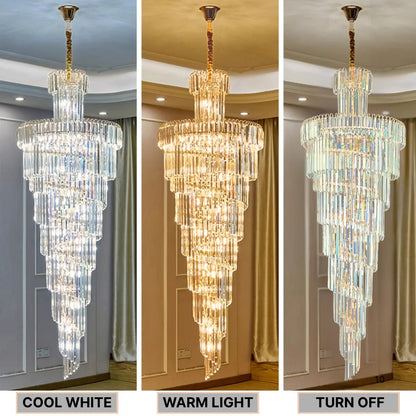 waterfall crystal chandelier