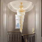 tall crystal foyer chandelier