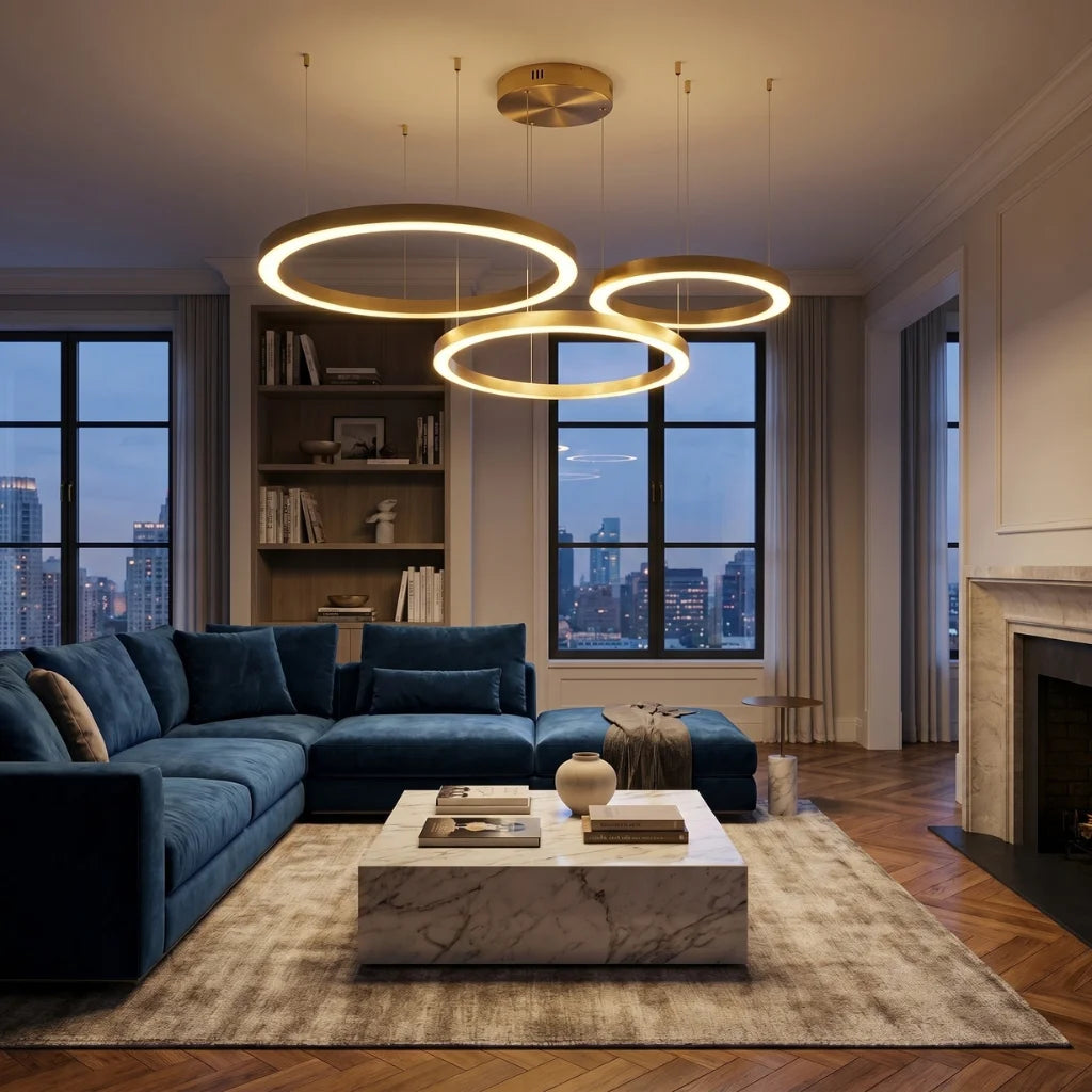 Ring chandelier for living room