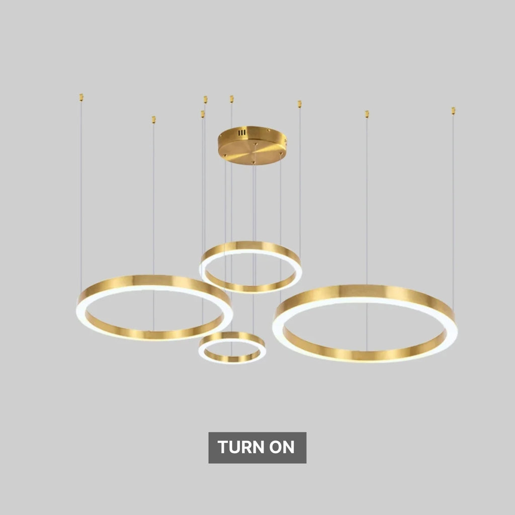 Ring chandelier for living room