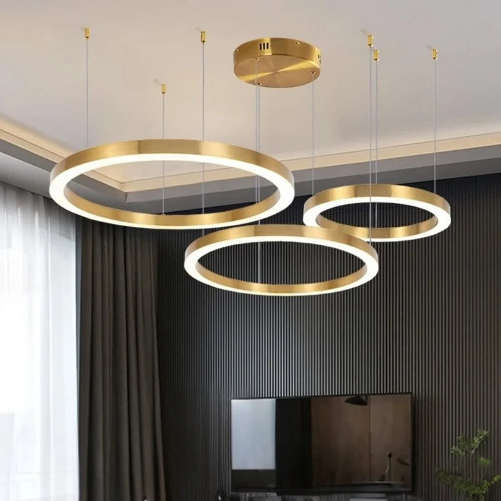 Ring chandelier for living room