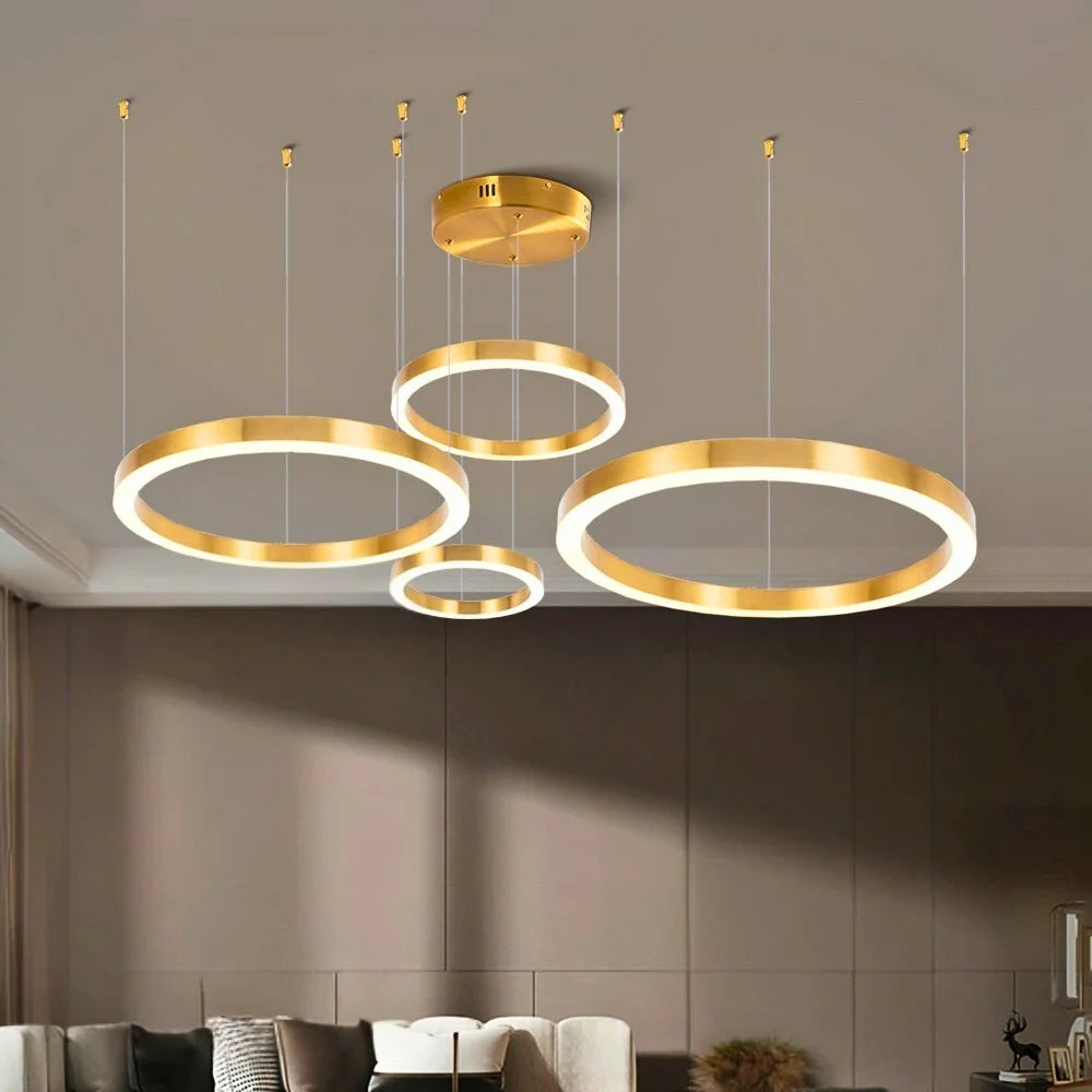 Ring chandelier for living room
