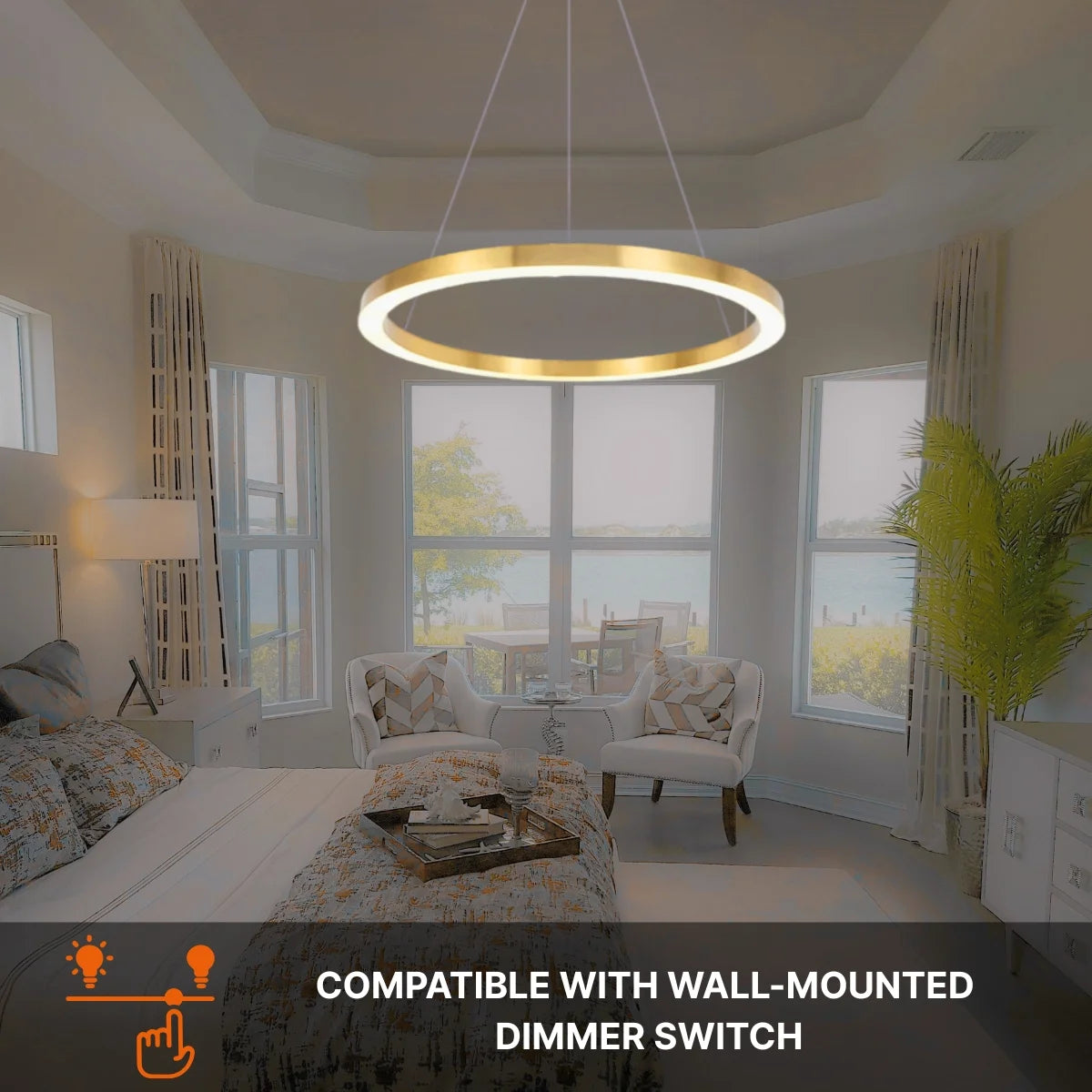 Ring chandelier for living room