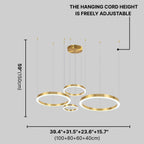 Ring chandelier for living room