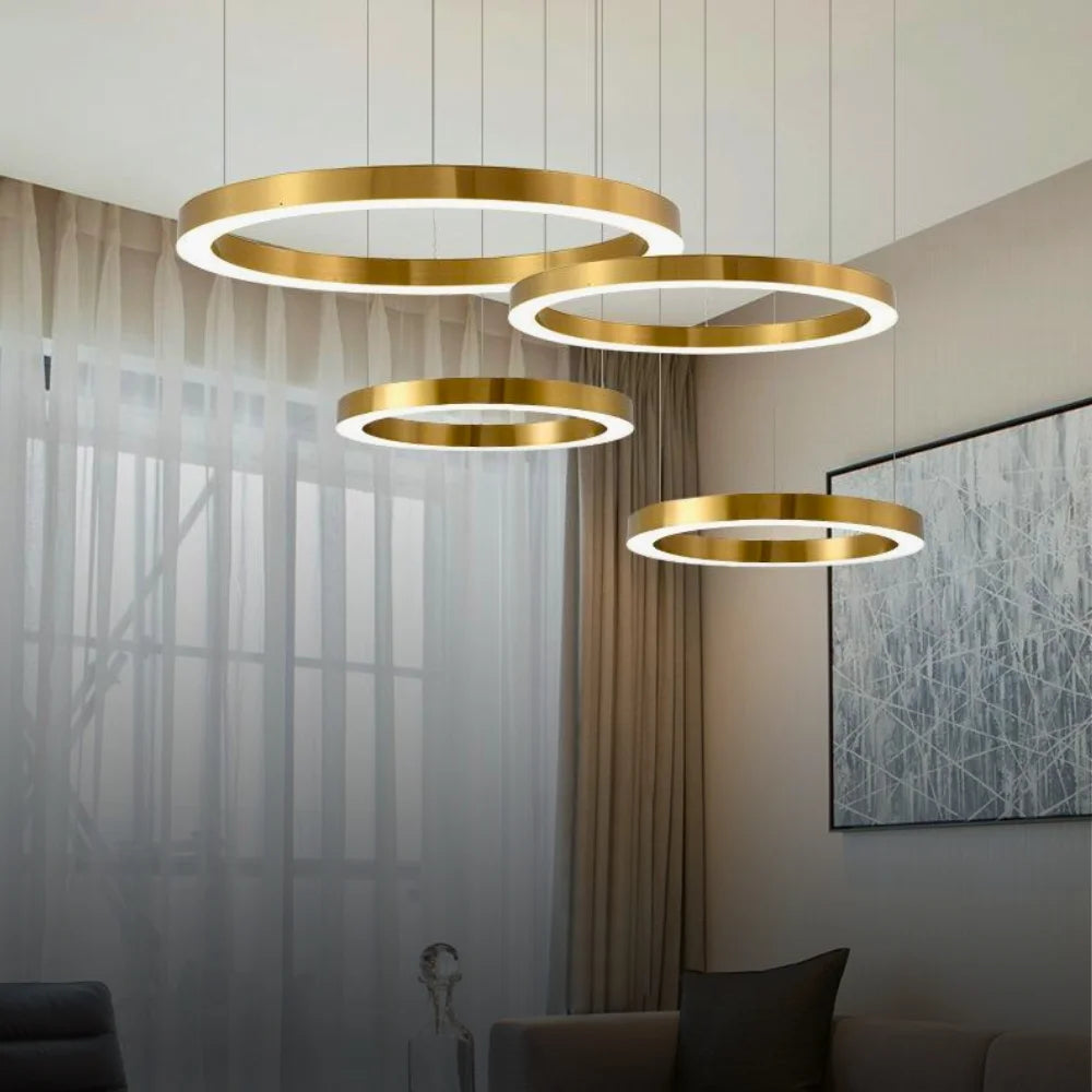 Ring chandelier for living room